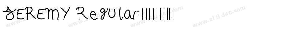 JEREMY Regular字体转换